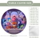 thumbnail image 2 of Intensa mente-theme Fitted Round Tablecloths Elastic Edged Table Covers Waterproof Table Cloth for Kitchen Holiday Party Tables Decor 150cm, 2 of 6