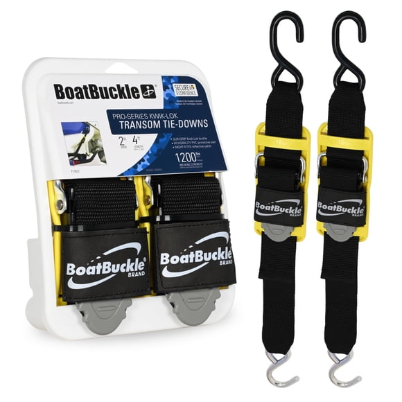 Correas de amarre para bote BoatBuckle Pro Series Kwik-Lok, paquete de 2