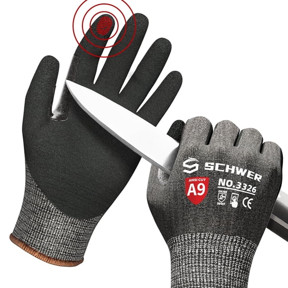 Guantes de trabajo resistentes a cortes Schwer ProGuard PR3326 Black M