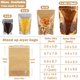 thumbnail image 3 of Bolsas de alimentos lucpur 150 unidades 12 × 20 cm papel kraft Mylar, 3 of 9