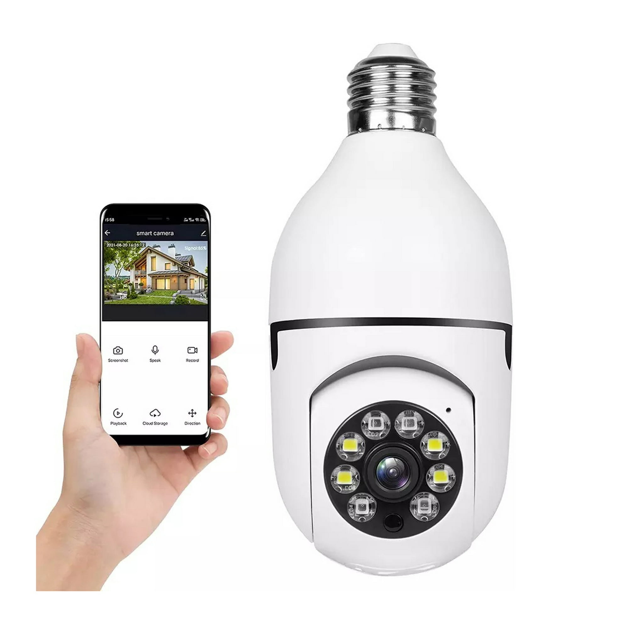 Startechoffice - Cámara Ip 360° Ampolleta Motorizada Full Hd Panorámica