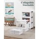 thumbnail image 3 of Contenedores de almacenamiento OlarHike 23QT apilables con tapas, puertas y ruedas, paquete de 3, 3 of 7