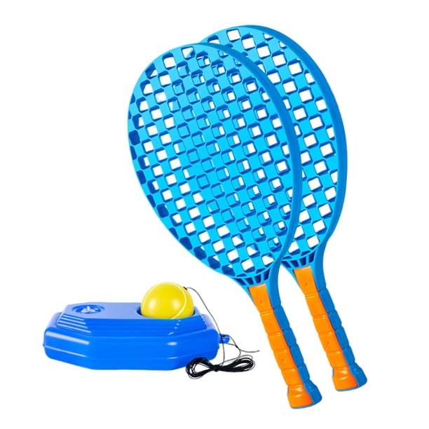 Autopráctica De Entrenamiento En Solitario Ejercicio Práctico Para Niños Herramienta De Entrenamiento De Tenis Raqueta Azul