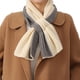 thumbnail image 1 of Bufanda de punto de invierno para mujer, de dos colores, de canalé, con abertura en la boca, suave y bonita, para calentar el cuello., 1 of 6