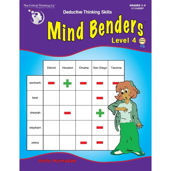 Libro de trabajo The Critical Thinking Co. Mind Benders Nivel 4