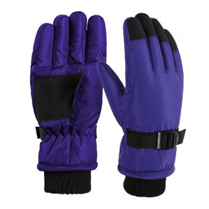 Magideal - Guantes De Invierno Para Niños, Guantes Para Clima Frío, Guantes Impermeables De Felpa Interiores, Guantes De Esquí Para Nieve Para Niñas, Niños, , Púrpura
