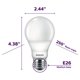 thumbnail image 2 of Bombilla Philips LED regulable A19, 9,5 W (equivalente a 60 W), 800 lm, 2 of 7