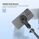 thumbnail image 4 of Soporte Magnetico Para iPhone 15 14 13 12 Con Zapata 1/4" Tornillo Montura Tripode Accesorio Camara-Negro, 4 of 9