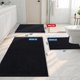 thumbnail image 3 of Alfombra de baño Smiry Luxury Chenille 120 x 43 cm, color negro, 3 of 8