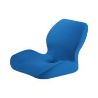 Magideal - Cojín De Asiento De Espuma Viscoelástica, Soporte De Almohadilla De Cadera De Asiento Para Regalos De Oficina De Jardín , Azul