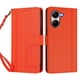 thumbnail image 3 of Funda Cartera Trébol para Xiaomi Poco X7 Pro con Ranuras Tarjetas y Carga Inalámbrica Naranja, 3 of 6