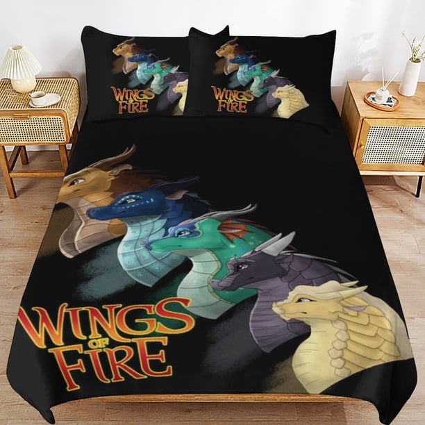 Wings Of Fire WOF Comforter Set 3 Pieces Quilt Cover Set Soft Bedding Sets for All Seasons