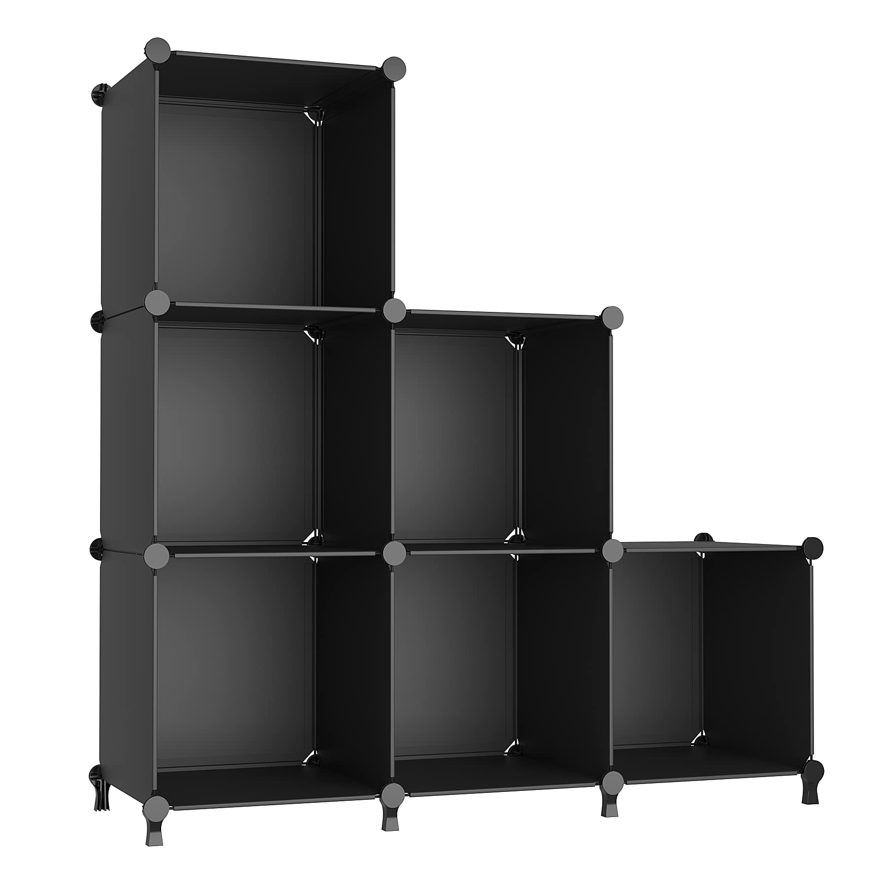 Organizador De Almacenamiento En Forma De Cubo Awtatos Con 6 Estantes En Forma De Cubo, Color Negro