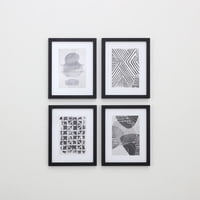Vgo - Set 4 Marcos Mad 4 20X25 Negro 30X40
