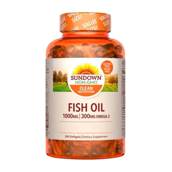 Omega 3 Fish Oil 1000 mg 200 softgels