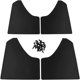 thumbnail image 1 of Defensas de barro Ruien 4 unidades negras con 20 tornillos, 1 of 6