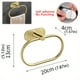 thumbnail image 1 of 1pc Self Adhesive Towels Rack, Bathroom Towel Ring Holder, Dishcloth Holder Without Drilling, Stainless Steel Towel Ring, Bathroom Accessories, 1 of 5