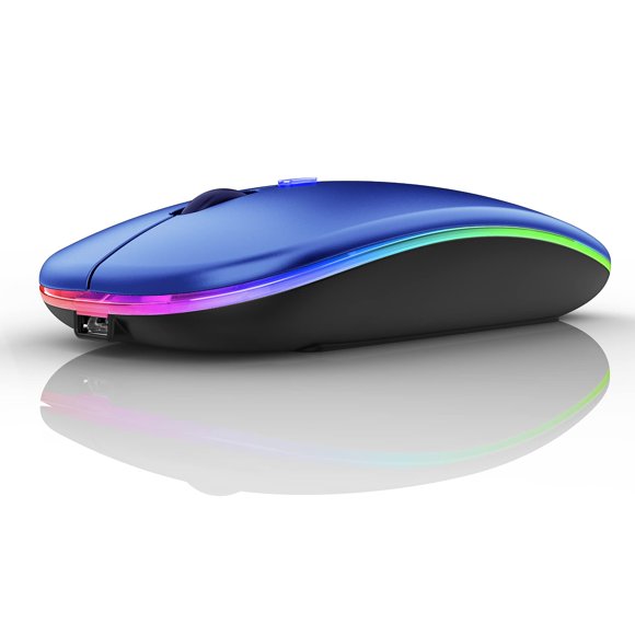 Ratón PEIBO Inalámbrico Bluetooth 2.4G USB‑C Azul