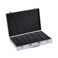Magideal - Caja De Reloj, Caja De Reloj De Lujo Para Hombres, Soporte De Regalo Portátil, Caja De Almacenamiento De Exhibición, Estuche De Transporte, Exhibición