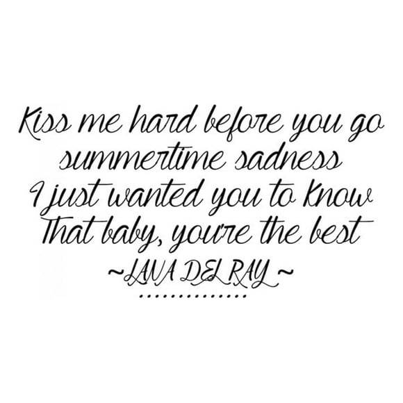 Decomural Summertime Sadness Lana Del Rey WS-34174