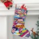 thumbnail image 2 of Hamburguesas de Bob Tema: Calcetines de Navidad, fino lino blanco para colgar en escaleras y chimenea, decoración navideña para el hogar, regalo de Navidad. 45cm × 32cm, 2 of 5