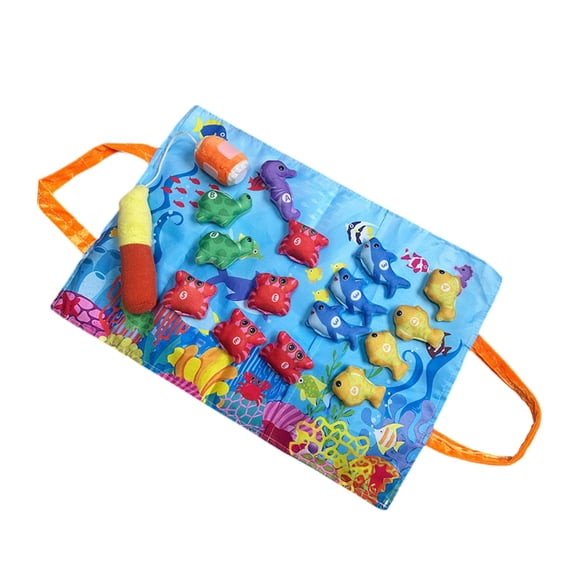 Juguete De Pesca Para Gatear, Tapete De Juego Para Niños Y Niñas De 1 A 3 Años, Color Azul