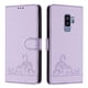 thumbnail image 1 of Funda tipo cartera FOXDOCK para Samsung Galaxy S9 Plus con soporte, ranuras, RFID, diseño de gato, 1 of 5