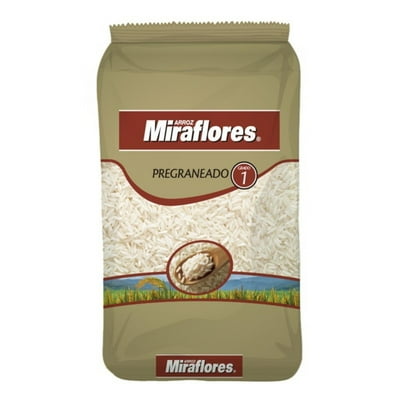 Arroz Grado 1 Grano Largo Pregraneado Bolsa 1 Kg Miraflores