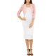 thumbnail image 2 of INSPIRE CHIC Chaquetas de Mujer de Encaje Floral Cárdigan Mangas 3/4 Cubierta Transparente Parte Superior Rosa Grisáceo Claro S, 2 of 6