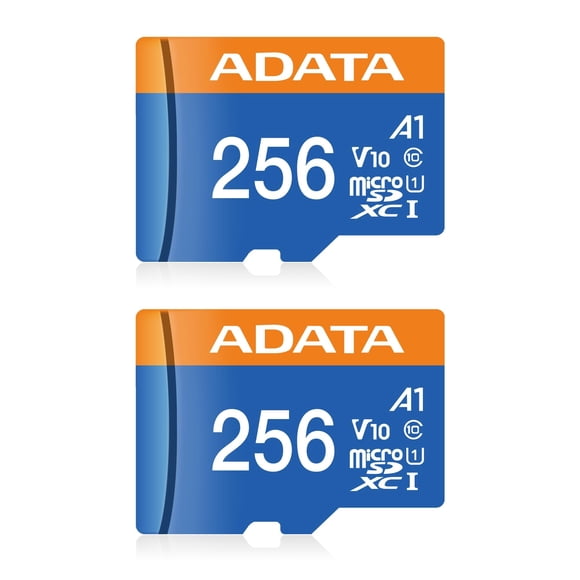 microSDXC ADATA 256 GB UHS‑I Clase 10 – Pack de 2