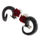 thumbnail image 2 of Artificial Ram Horns Xmas Cosplay Gothic Hair Clips Horquillas Diadema Negro, 2 of 5