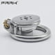 thumbnail image 1 of FRRK Small Short Sissy Negative Chastity Cock Cage Device with Cylinder Inverted Steel Penis Rings Flat BDSM Sex Toys for Adults, 1 of 3