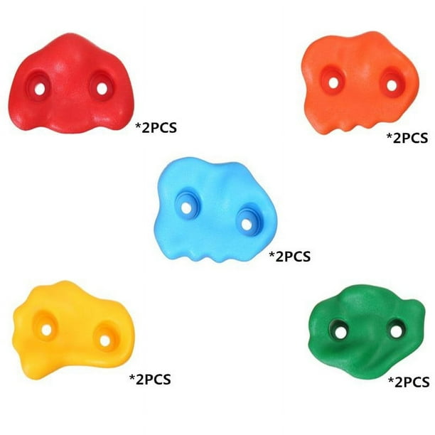 Get Ready to Climb with 10PCS Large Rock Climbing Holds for Kids and Adults - Perfect for Play Sets and Swing Sets, Indoor and Outdoor Use