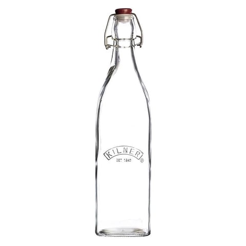 Kilner Botella Tapa Roja Con Cierre Clip 1Lt