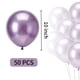 thumbnail image 2 of Balloons Ztikug, látex metálico, color morado claro, 10 pulgadas, 50 unidades, 2 of 6