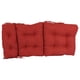 thumbnail image 2 of Cojín para silla Blazing Needles, microgamuza, capitoné, rojo cardenal, 2 of 2
