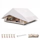 thumbnail image 1 of Lona de Camping 3 m x 2,1 m para 4/6 Personas, Protección UV 4 Estaciones, Impermeable PU 3000 mm, Refugio Multifuncional Ultraligero, Toldo para Sombra, Portátil para Viajes y Excursionismo, 1 of 9