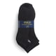 thumbnail image 1 of Calcetines POLO RALPH LAUREN para hombre, paquete de 6 cuartos, tallas 6-12 (negros), 1 of 1