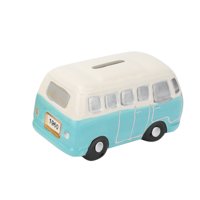 Homewell - Alcancía Cerámica Kombi Celeste1960