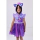 thumbnail image 2 of Vestido Furby de tul con capucha para niñas pequeñas, cosplay, tutú, morado, 2 of 5