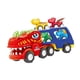 thumbnail image 5 of Camiones De Juguete, Juego De Dinosaurios, Figura De Dinosaurio, Juguetes Para Niños, T Rex Preescolar Con 4 Coches, 5 of 5