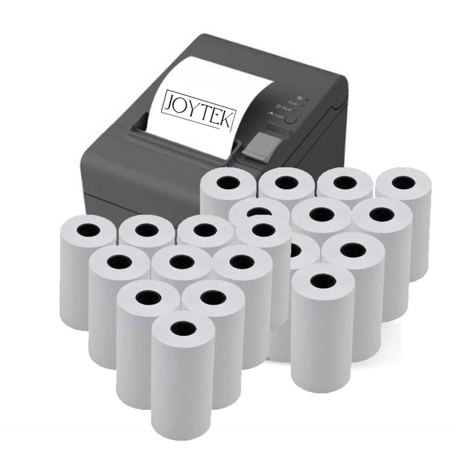100 Rollos Papel Térmico 57x40 Mm 43grs Blanco Joytek