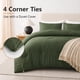 thumbnail image 4 of Conjunto de Edredón CozyLux Twin Verde Oliva 2 Piezas, 4 of 9