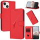 thumbnail image 1 of Funda Cartera Fibra de Carbono para iPhone 14 con Soporte y Cierre Magnético Rojo, 1 of 6