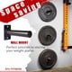 thumbnail image 2 of Soporte de pesas SYL Fitness montado en la pared para 2 platos, 2 of 5