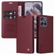 thumbnail image 2 of Funda Billetera de Cuero para Motorola Edge 50 Neo con Tarjetero y Soporte - Tapa Magnética Rojo, 2 of 6