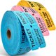 thumbnail image 1 of PM Company 6000 unidades (3000 pares) de boletas de rifa de doble rollo 50/50, 1 of 6