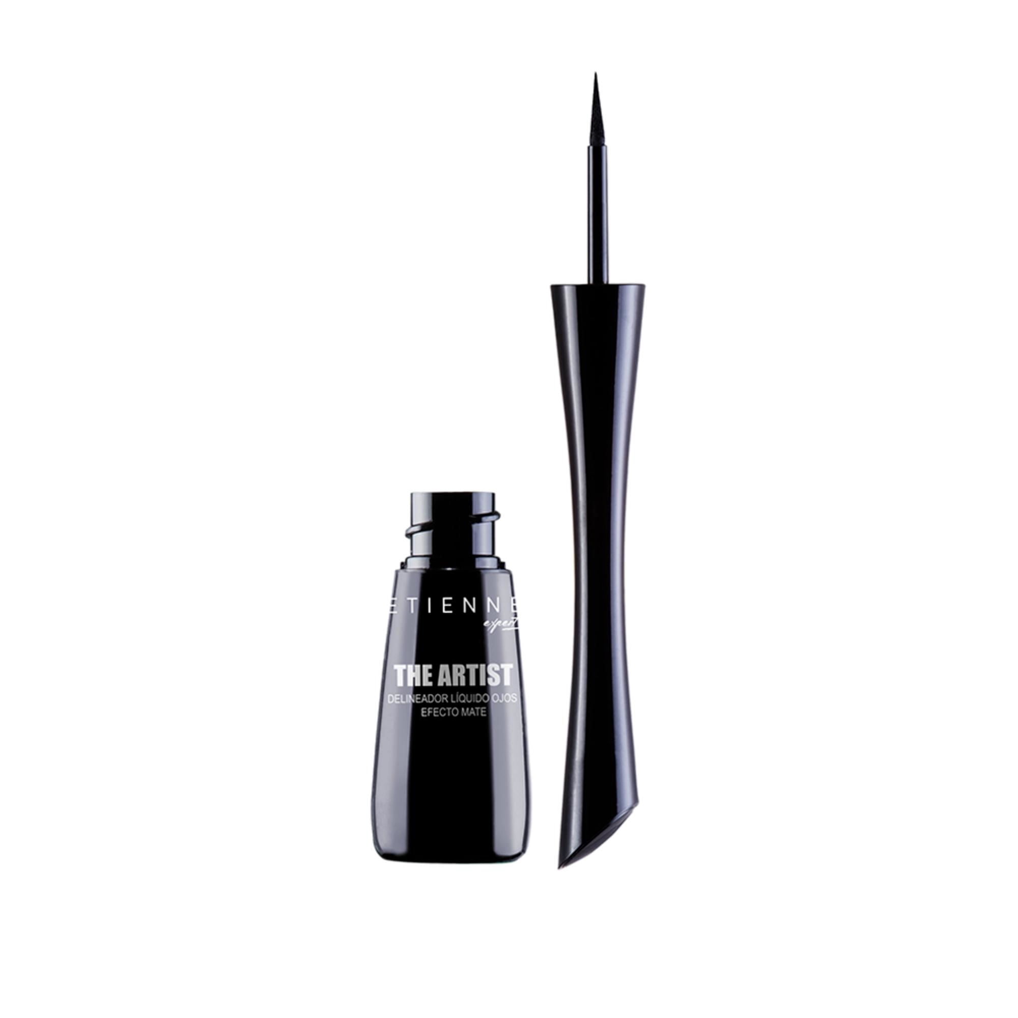 Delineador De Ojos Etienne Make Up Líquido Artist Black Negro N°01