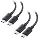thumbnail image 1 of Cable USB‑C Cable Matters 2 unidades 0,9 m 20 Gbps negro, 1 of 7