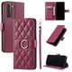 thumbnail image 3 of Funda Acolchada con Anilla y Correa para Samsung Galaxy S21 FE Slots para Tarjetas Rojo, 3 of 5
